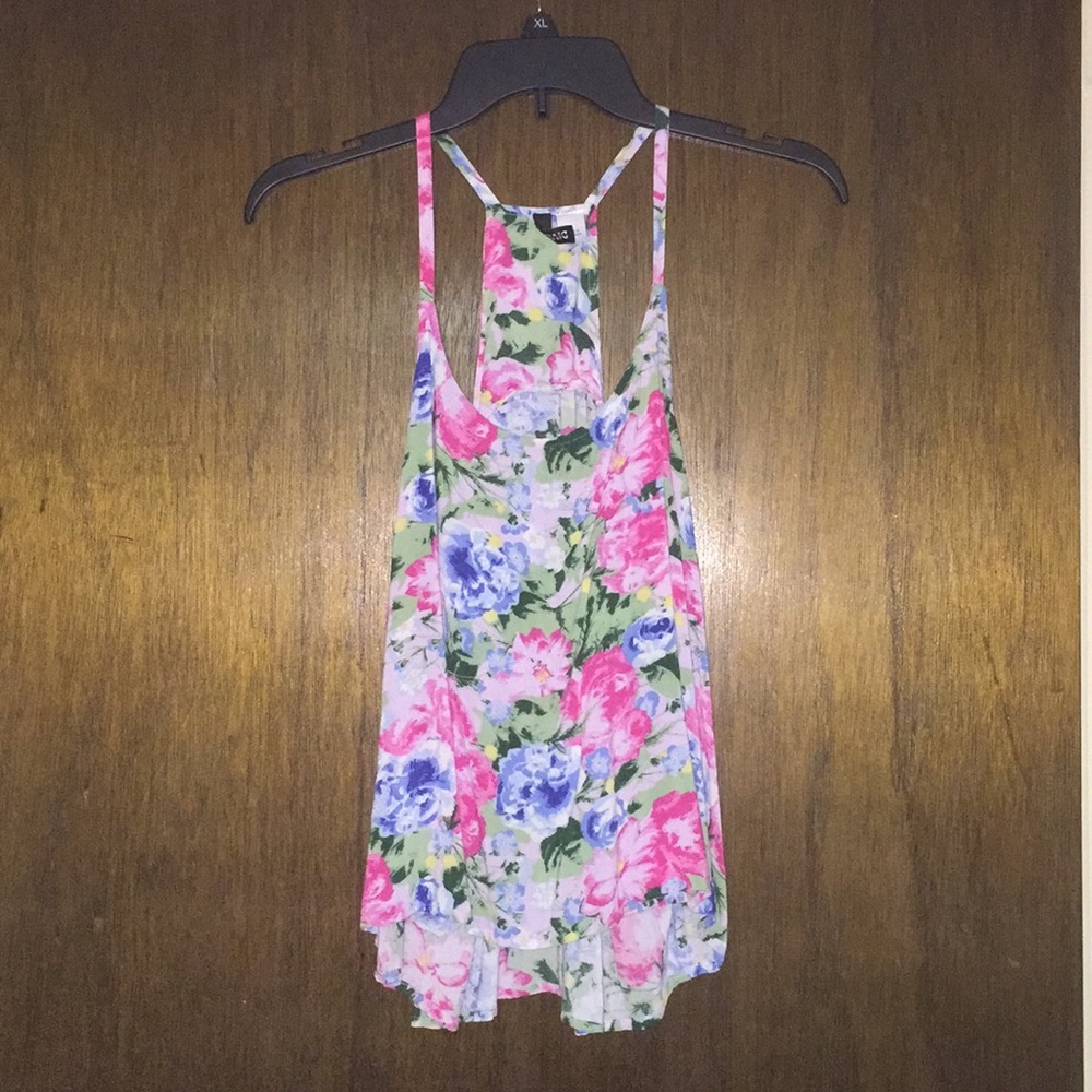 Floral summer tank top